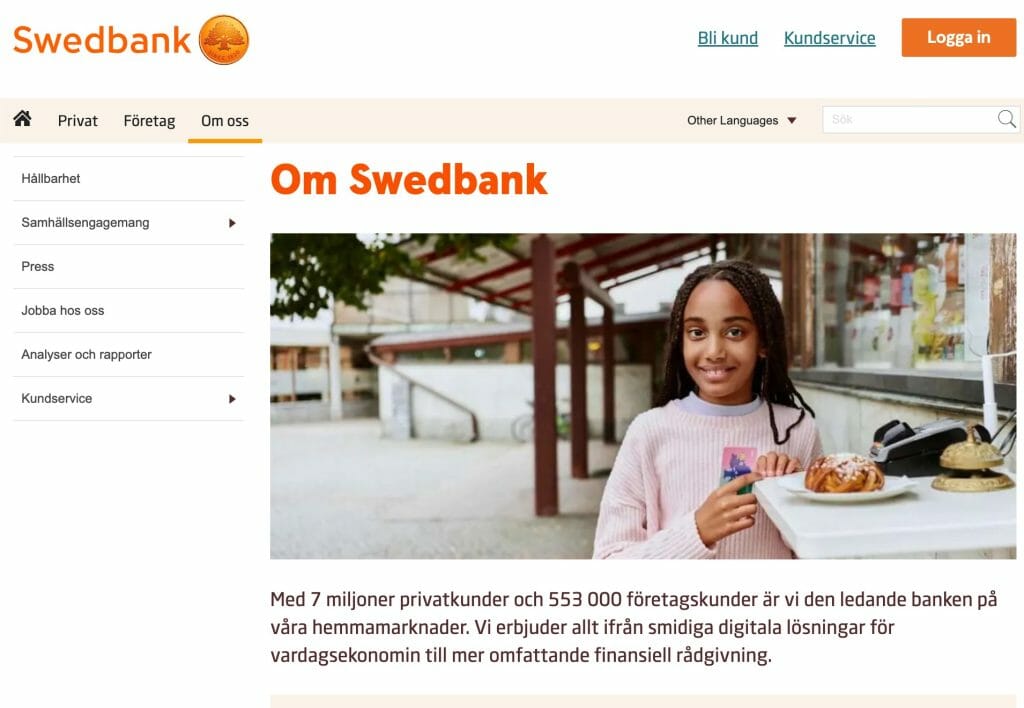 Lån med direktutbetalning Swedbank: Om Swedbank