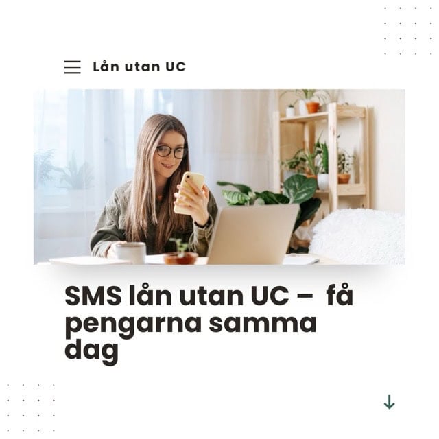 SMS lån utan UC - pengarna samma dag