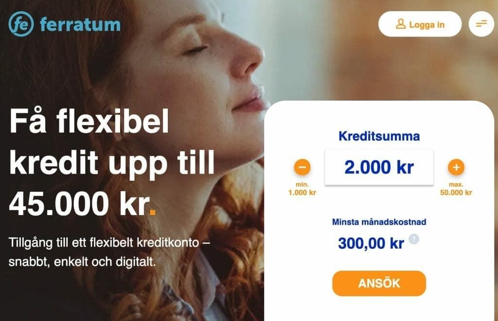 Låna 2000 kr hos Ferratum