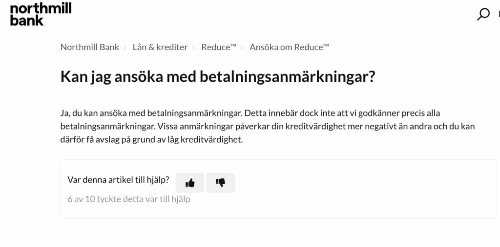 SMS lån med betalningsanmärkningar