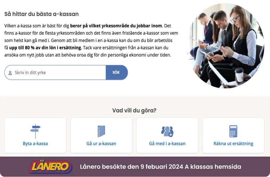 Lån utan fast anställning hos A-klassa