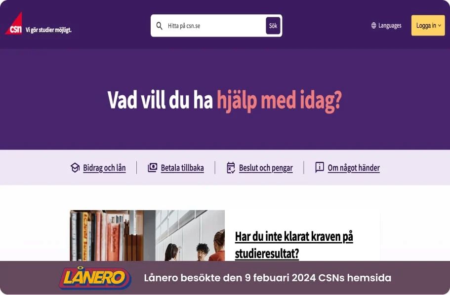 Lån utan fast anställning hos CSN