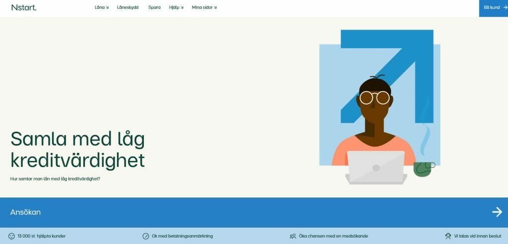 Lån med låg kreditvärdighet: Nstart erbjuder samlingslån till de med störst behov.