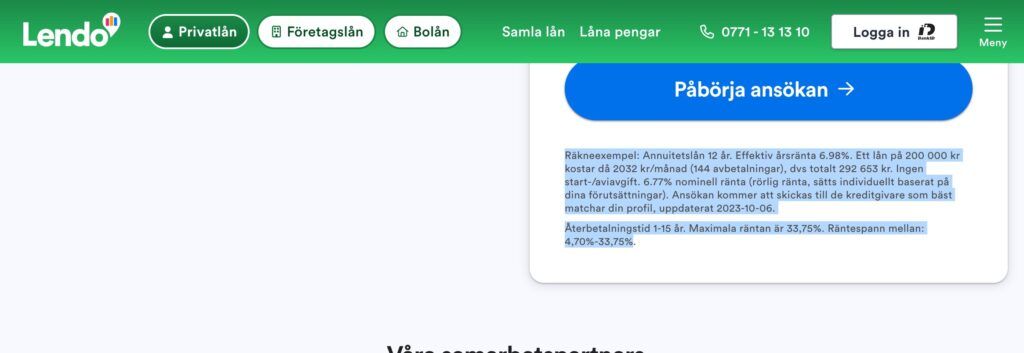 Lån 450 000 kr låg ränta