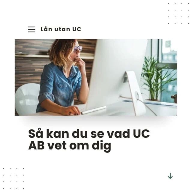 Du kan se vad UC AB vet om dig