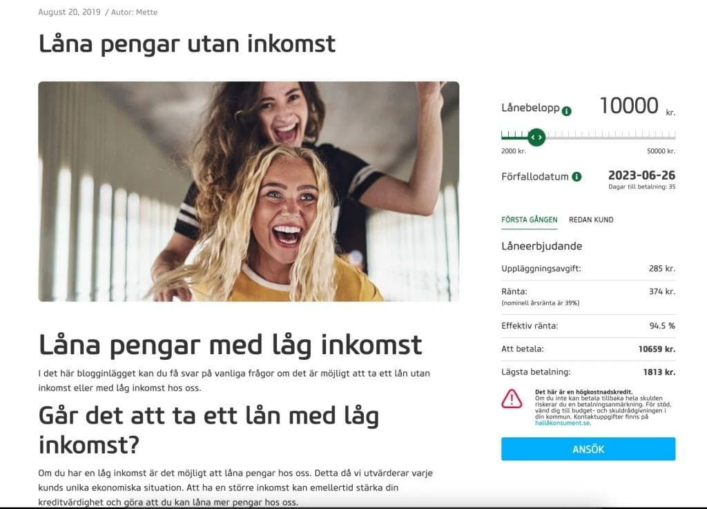 Lätta lån hos Vivus