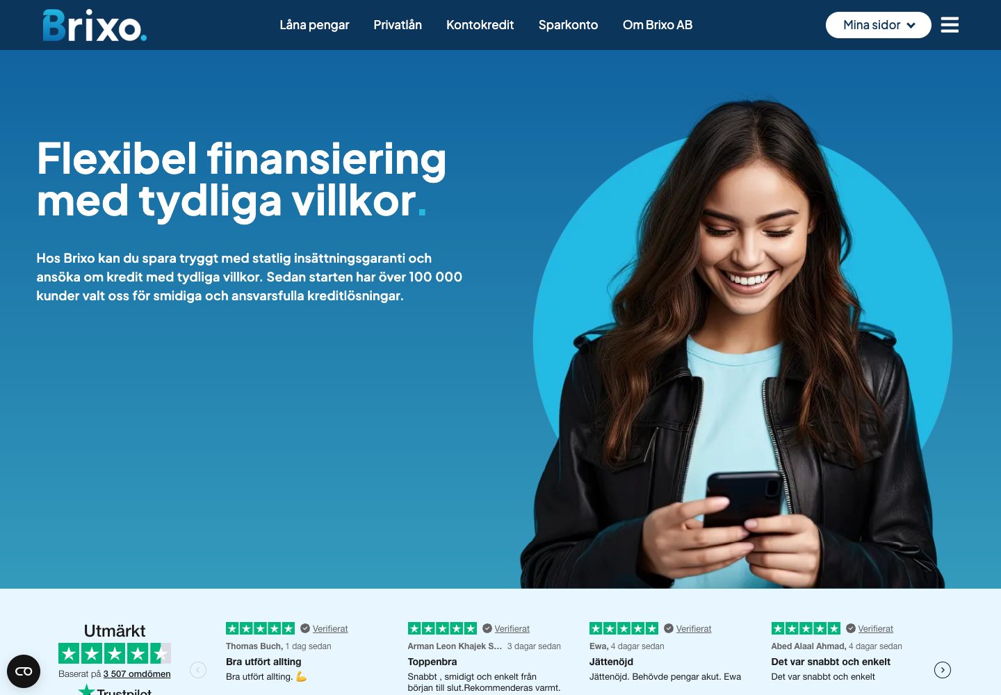 Brixo – webbplatsen den 9 september 2026