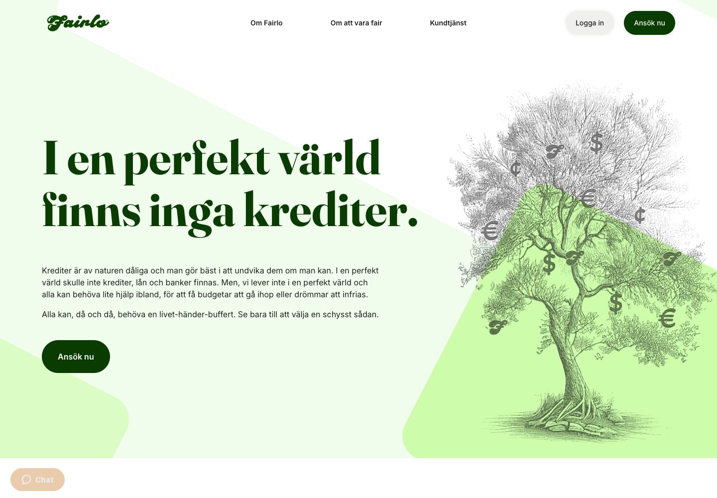 Fairlo – webbplatsen den 9 september 2026