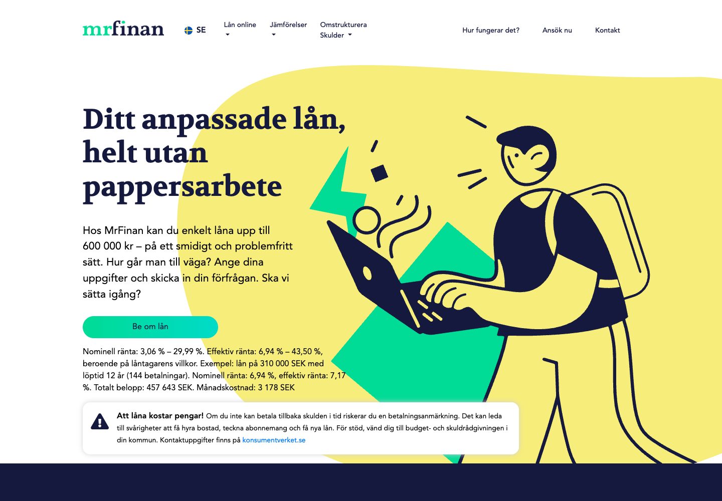 Mrfinan – webbplatsen den 9 september 2026