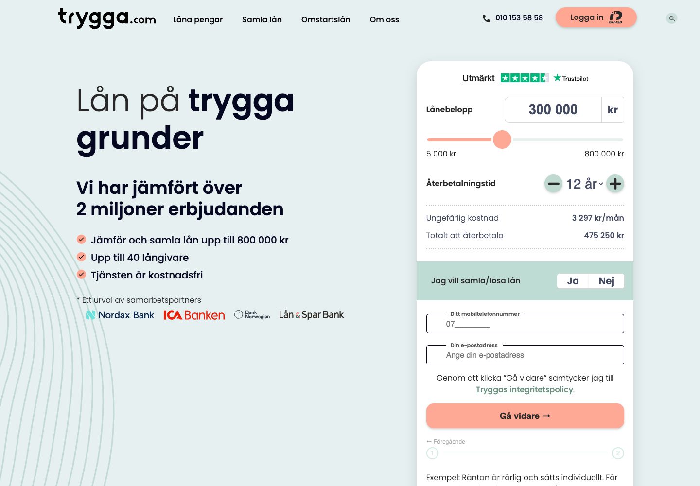 Trygga – webbplatsen den 9 september 2026