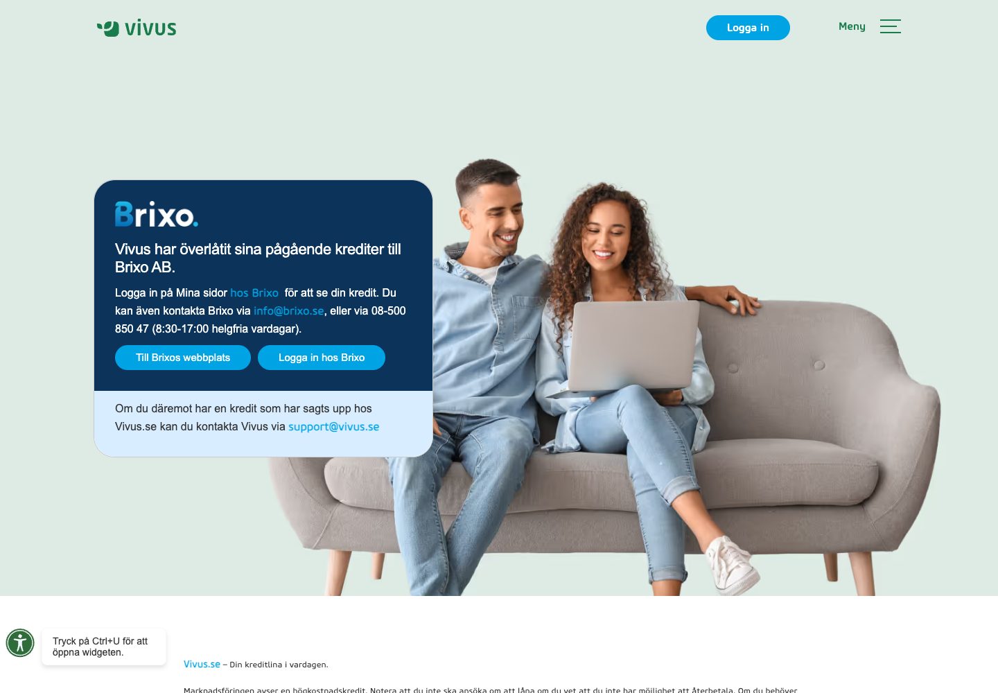 Vivus – webbplatsen den 9 september 2026